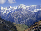 Eiger, Monch, Jungfrau Mountains, Bernese Oberland, Swiss Alps, Switzerland, Europe Photographic Print by Andrew Sanders
