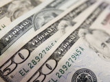 Us Currency, 50 and 20 Dollar Bills Photographic Print by Amanda Hall