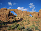 North Window and South Window, Arches National Park, Utah, USA Photographie par Hans Peter Merten