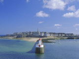 View from Sea to the Walled Town (Intra Muros), St. Malo, Ille-Et-Vilaine, Brittany, France, Europe Photographic Print by Ruth Tomlinson