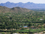 View Over Paradise Valley from the Slopes of Camelback Mountain, Phoenix, Arizona, USA Photographic Print by Ruth Tomlinson