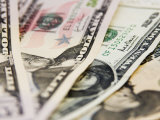 Us Currency, 50 and 20 Dollar Bills Photographic Print by Amanda Hall