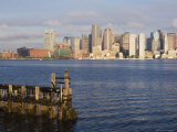 The Skyline of the Financial District Across Boston Harbor, Boston, Massachusetts, USA Photographic Print by Amanda Hall