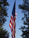 Stars and Stripes, Liberty Island, New York City, New York, United States of America, North America Photographic Print by Amanda Hall