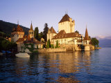 The Oberhofen Castle on Lake Thun in Switzerland Photographic Print by Roy Rainford