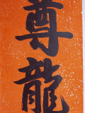 Close-up of Chinese Calligraphy at a Temple, Stanley, Hong Kong, China, Asia Photographic Print by Amanda Hall