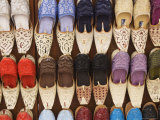 Curly Toed Slippers for Sale in Bur Dubai Souk, Dubai, United Arab Emirates, Middle East Photographic Print by Amanda Hall