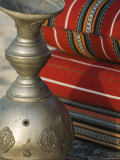 Arabic Cushions and Pot, Dubai, United Arab Emirates, Middle East Photographic Print by Amanda Hall