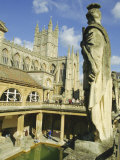 The Roman Baths, Bath, Avon, England, UK Photographic Print by Roy Rainford