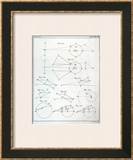 Plate XX from Volume I of "The Mathematical Principles of Natural Philosophy" by Sir Isaac Newton Framed Giclee Print