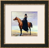 Equestrian Portrait of Mademoiselle Croizette, 1873 Framed Giclee Print by Charles Émile Carolus-Duran