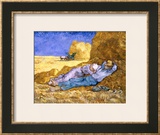 Midday Rest (after Millet), c.1890 Framed Giclee Print by Vincent van Gogh