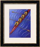 Rowing Team Framed Giclee Print
