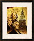 Constitution Day Montage Framed Giclee Print