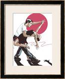 Salsa Dancers Framed Giclee Print