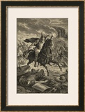 Attila and His Huns Devastate Northern Italy Framed Giclee Print by Sanesi 