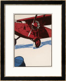 Radial Aero-Engine, One of Three on an American Tri-Motor Passenger Plane 額入りジクレープリント - エドワード・Shenton