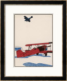 The Boeing 40A is Designed as a Mail Carrier, It Can Carry 500 Kg of Mail 額入りジクレープリント - エドワード・Shenton