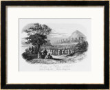 At Nagasaki Japan Native Christians are Crucified En Masse Framed Giclee Print