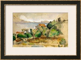 The Bay of L'Estaque, 1878-1882 Framed Giclee Print by Paul Cézanne