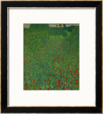 A Field of Poppies, 1907 Framed Giclee Print by Gustav Klimt