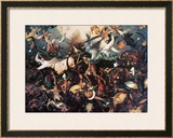 The Fall of the Rebel Angels, 1562 Framed Giclee Print by Pieter Bruegel the Elder