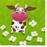 In the Meadow Stretched Canvas Print by Nat 