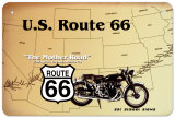 Route 66 Plaque en métal