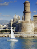 Vieux Port, Fort St. Jean, Marseille, Provence, France, Europe Photographie par John Miller