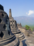 Buddhist Temple, Borobodur (Borobudur), Java, Indonesia Fotografie-Druck von Robert Harding