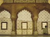 Carved Windows in the Old Palace, Amber Palace, Jaipur, Rajasthan, India Fotografisk trykk av David Beatty Carved Windows in the Old Palace, Amber Palace, Jaipur, Rajasthan, India Fotografisk trykk av David Beatty
