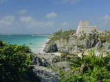 Mayan Archaeological Site, Tulum, Yucatan, Mexico, Central America Photographic Print by John Miller