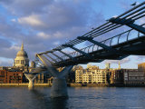 Millennium Bridge and St. Pauls, London, England Photographic Print by John Miller Millennium Bridge and St. Pauls, London, England Photographic Print by John Miller