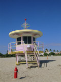 Art Deco Lifeguard Station, South Beach, Miami Beach, Florida, USA Photographie par Fraser Hall
