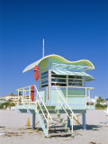 South Beach Lifeguard Station, Art Deco, Miami Beach, Florida, USA Photographie par Fraser Hall