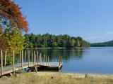 Jetty on Squam Lake, New Hampshire, New England, USA Photographie par Fraser Hall