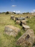 The Ancient Zapotec City of Monte Alban, Near Oaxaca City, Oaxaca, Mexico, North America Lámina fotográfica por Robert Harding