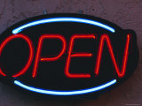 Open Sign Photographic Print by Fraser Hall