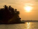 Sunset Over the Tiracol River, Goa, India Photographic Print by Robert Harding