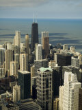 View of Chicago from the Sears Tower Sky Deck, Chicago, Illinois, USA Photographic Print by Robert Harding