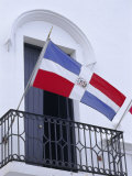 National Flag, Dominican Republic, Caribbean, West Indies Photographic Print by Guy Thouvenin