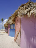 Beach Huts, Dominican Republic, Caribbean, West Indies Photographic Print by Guy Thouvenin