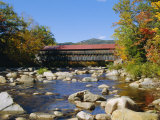 Albany Covered Bridge, Swift River, Kangamagus Highway, New Hampshire, USA Photographic Print by Fraser Hall