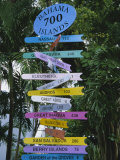 Signpost, Freeport, Grand Bahama, Bahamas, Central America Photographie par Ethel Davies