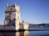 Tower of Belem, Built 1515-1521, and Rio Tejo (River Tagus), Lisbon, Portugal Photographic Print by Sylvain Grandadam
