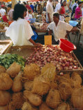 Market, St. Paul, Reunion Island, Indian Ocean Photographic Print by Sylvain Grandadam