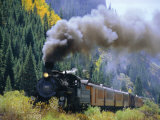 Steam Train, Durango & Silverton Railroad, Silverton, Colorado, USA Fotografisk trykk av Jean Brooks Steam Train, Durango & Silverton Railroad, Silverton, Colorado, USA Fotografisk trykk av Jean Brooks