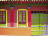 Doorway and Windows, Raquira, Royaca District, Colombia, South America Photographie par D Mace