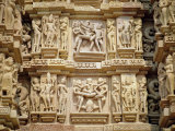 Erotic Sculptures on the West Side, Madhya Pradesh State, India Photographic Print by Richard Ashworth