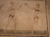 Mosaic 'Girls in Bikinis' (Doing Gymnastics) 4th Century Ad, Villa Romana Del Casale, Sicily, Italy Photographic Print by Richard Ashworth Mosaic 'Girls in Bikinis' (Doing Gymnastics) 4th Century Ad, Villa Romana Del Casale, Sicily, Italy Photographic Print by Richard Ashworth